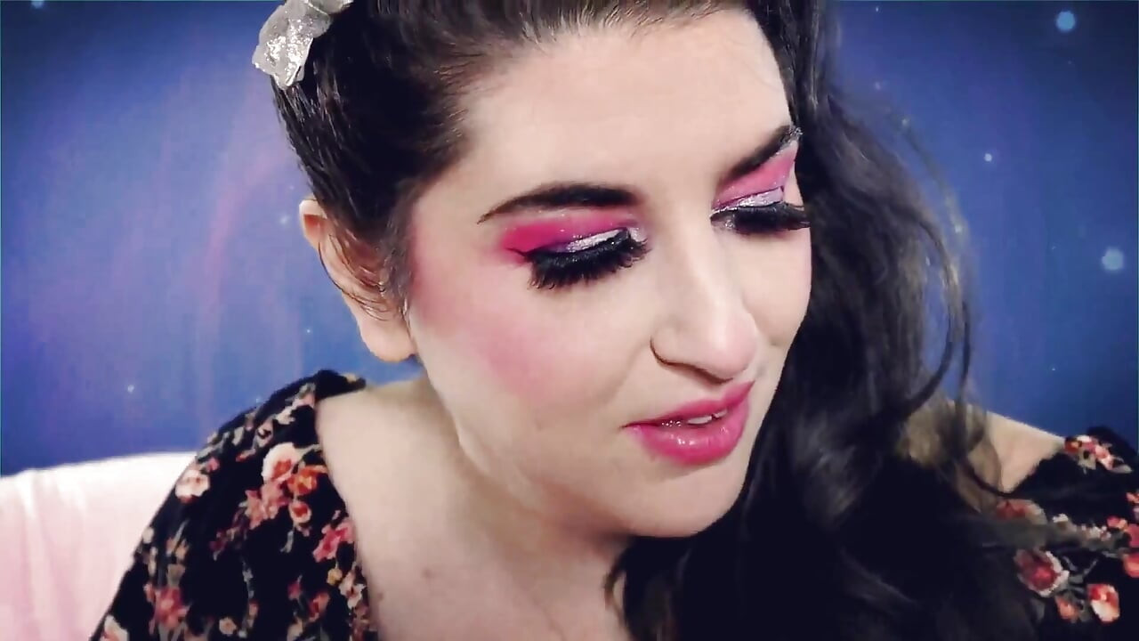Pink Lipstick on Plexiglass Asmr