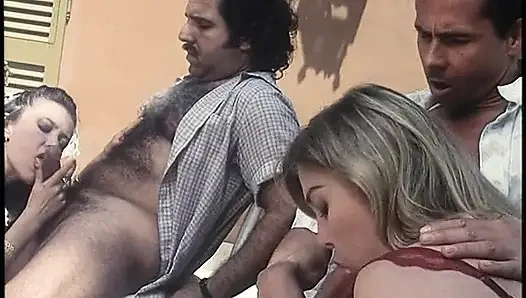 Hot outdoor orgy