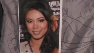 Foto-Gesichtsbesamung für wunderschönes asiatisches Mädchen.