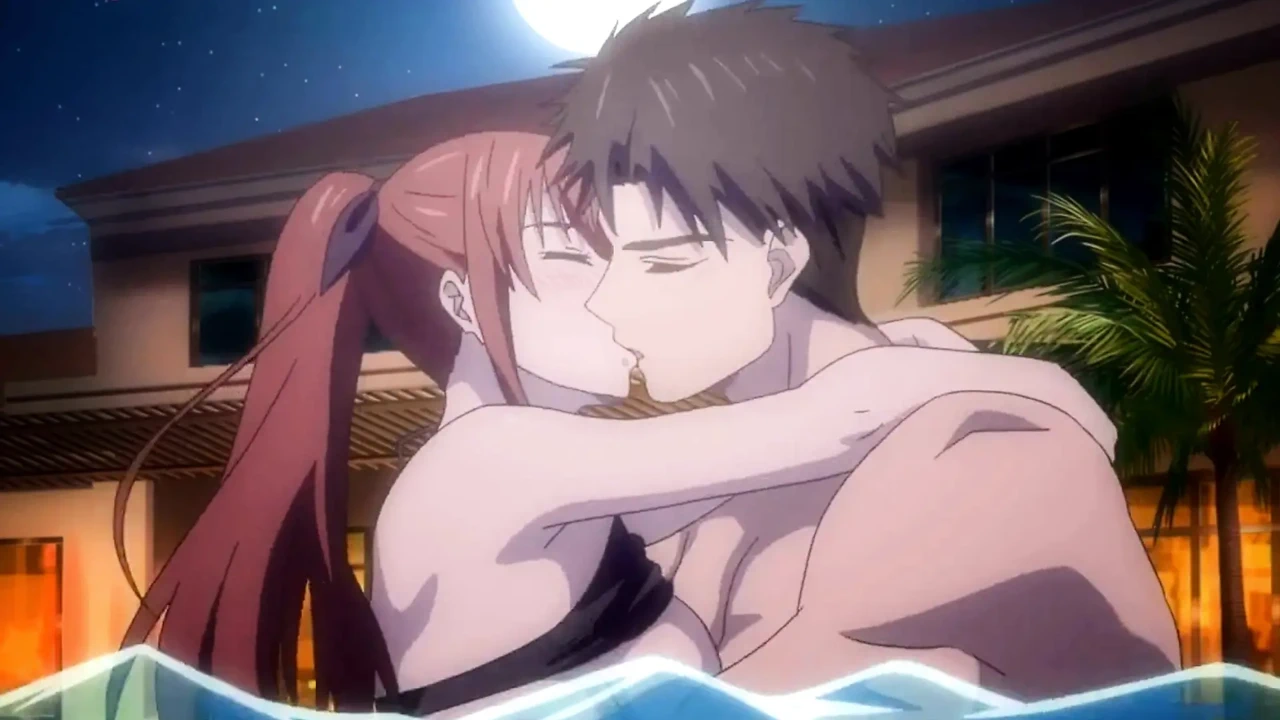 烧烤派对后，她湿润的阴户在游泳池里被干 - 成人动漫（Eng Sub）