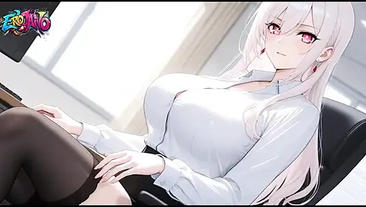 Secretary Falls in Love with Her Boss Anime Romance