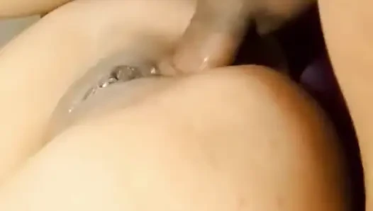 Fucking a friend's girlfriend's ass until cumming on her ass.