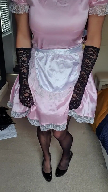 Pink maid and butt plug
