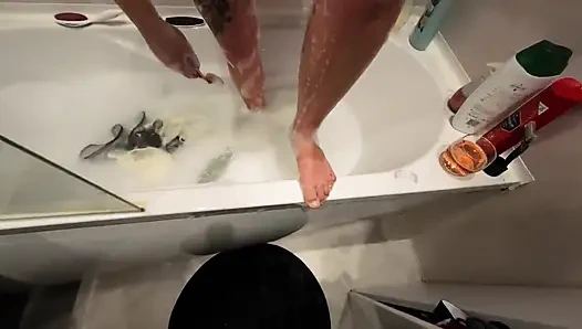 Prepare Body Before Wild Sex with My Stepson. Body Shaving and Tits Massage.cum 4 Times