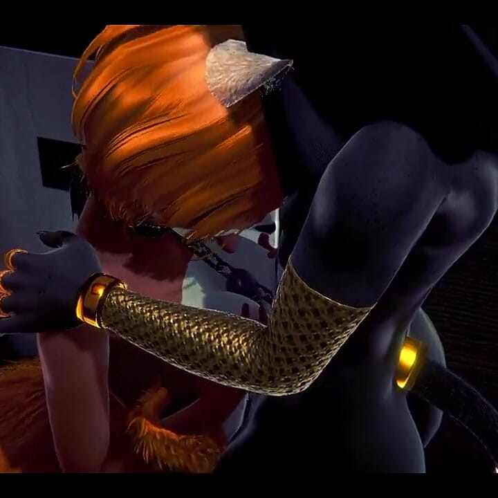 Furry Hentai - Anubis the Dogboy with a Foxygirl in a Toilet - Japanese Asian Manga Anime Film Game Porn