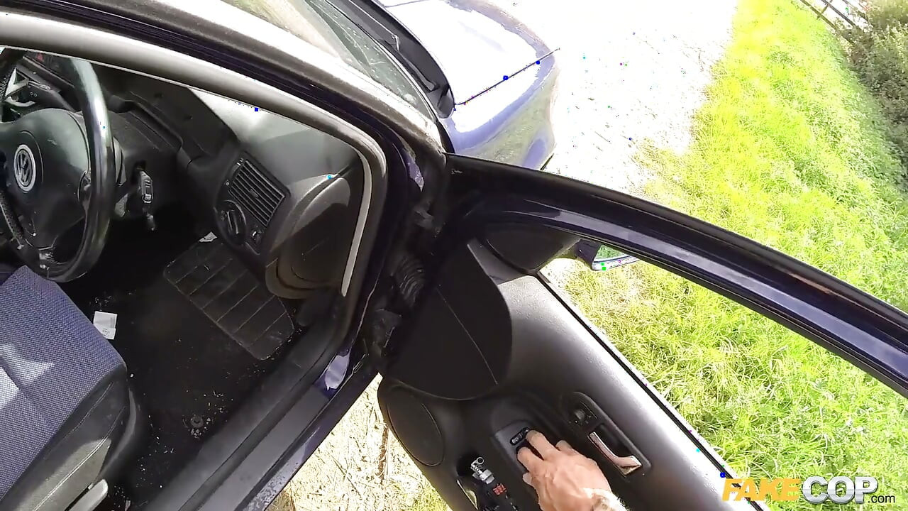 Fake Cop - Busty Brooklyn Blue Gets Hardcore Pounded Over Police Car Bonnet by a Cheeky Fake Officer