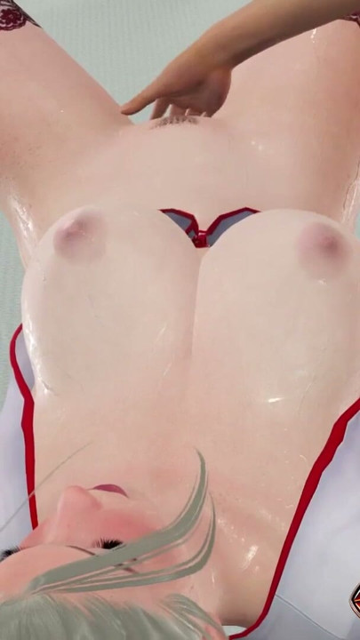 Japanese Nurse in Hot Nylon Stockings - 3D Hentai Fingering Her Tight Pussy Until Wet, Using an Anal Vibrator for Tight Anus | Clip 1