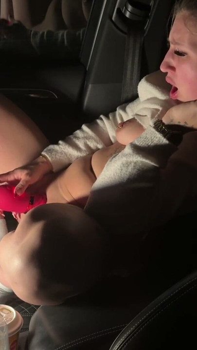 Teen TamyTation masturbation in parking lot | Clip 1