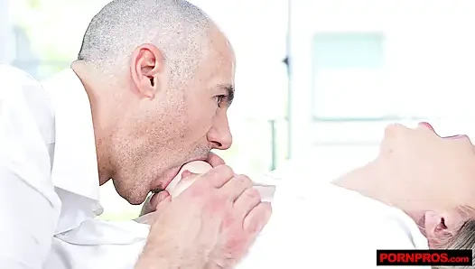 Blonde Slut Begs For Cock After Long Day At Work