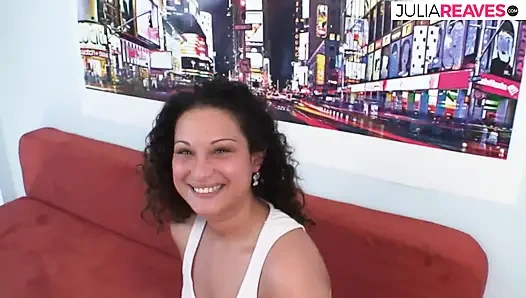 Horny babe sucks hard cock after fucking her pussy hard