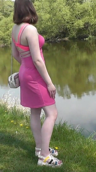 Great spring mood from the beautiful sweet and sexy teenager girl Assol. Music video Public In public Publicly Outdoors Outside | Clip 1