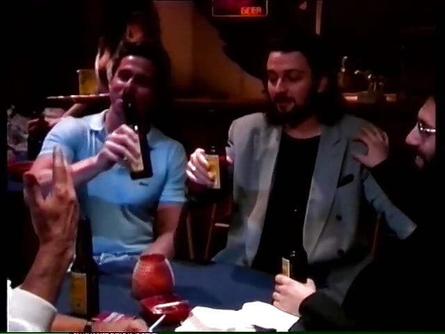 Girls alone in a bar get fucked by some horny guys