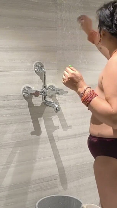 Desi girl Puja baby take morning shower | Clip 1