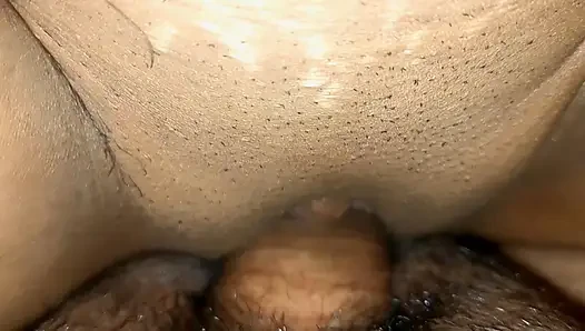 Cum inside the pussy fucking with oil