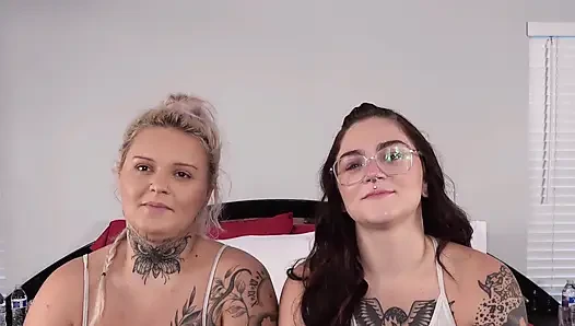 Desperate Amateurs Psilo Christina Barbie and Iris get their tight pussies pounded hard by big white cock