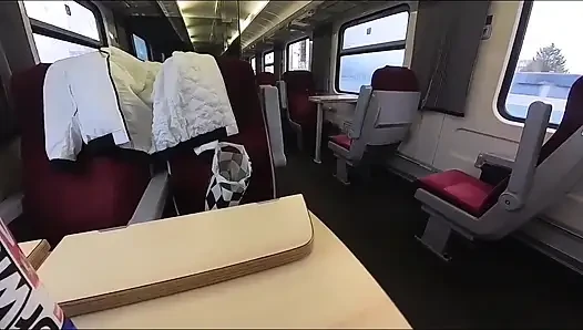 Adrenalin Im Zug. Auf Der Toilette Erwischt.