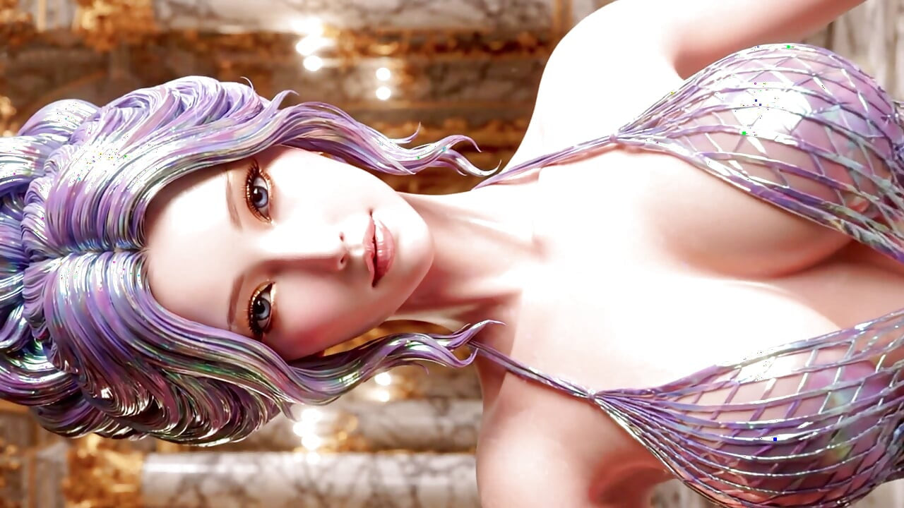 Sheer Fashion Lookbook 01: Vackra kvinnor i Golden Phoenix 3D AI-genererat
