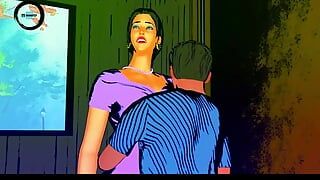 Indiana madrasta faz sexo hardcore com áudio hindi