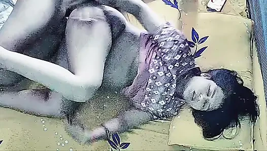 Horney wife hard fuck with step brother