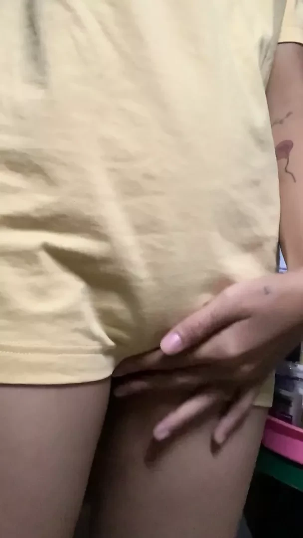 Tiny girl teasing guys with her pussy:P