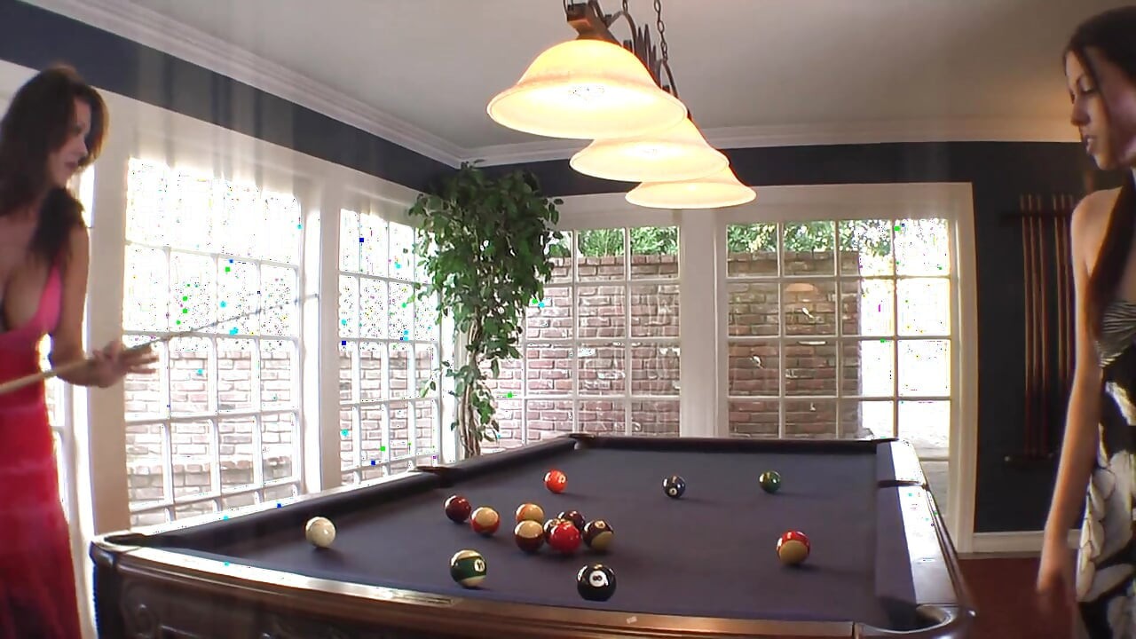 Milf and her friend fuck after billiard