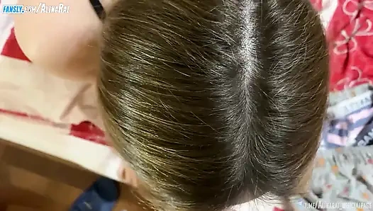 Stepfather misunderstood stepdaughter's request and fucked her