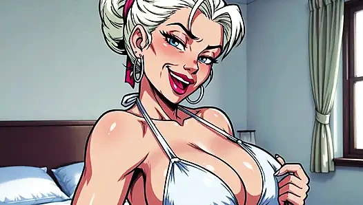 Ai old women in bedroom menggoda dan pamer toket