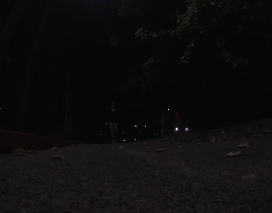 Transvestite Sissy whore is out and about at night .