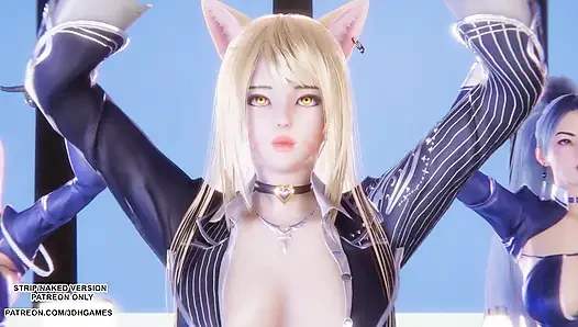 MMD TWICE - sprechen sie, Ahri seraphine kaisa sexy Kpop Tanz Liga der Legenden Hentai unzensiert 4K 60FPS
