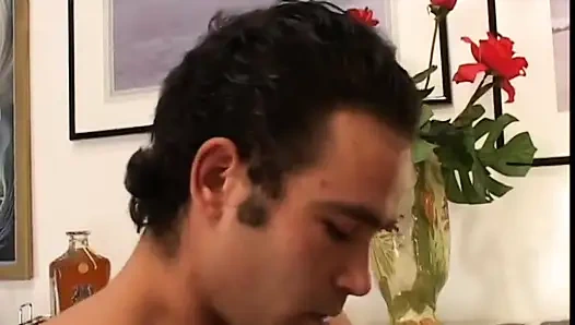 Mature whore with a nice body fucks hard and then gets warm cum on her tits