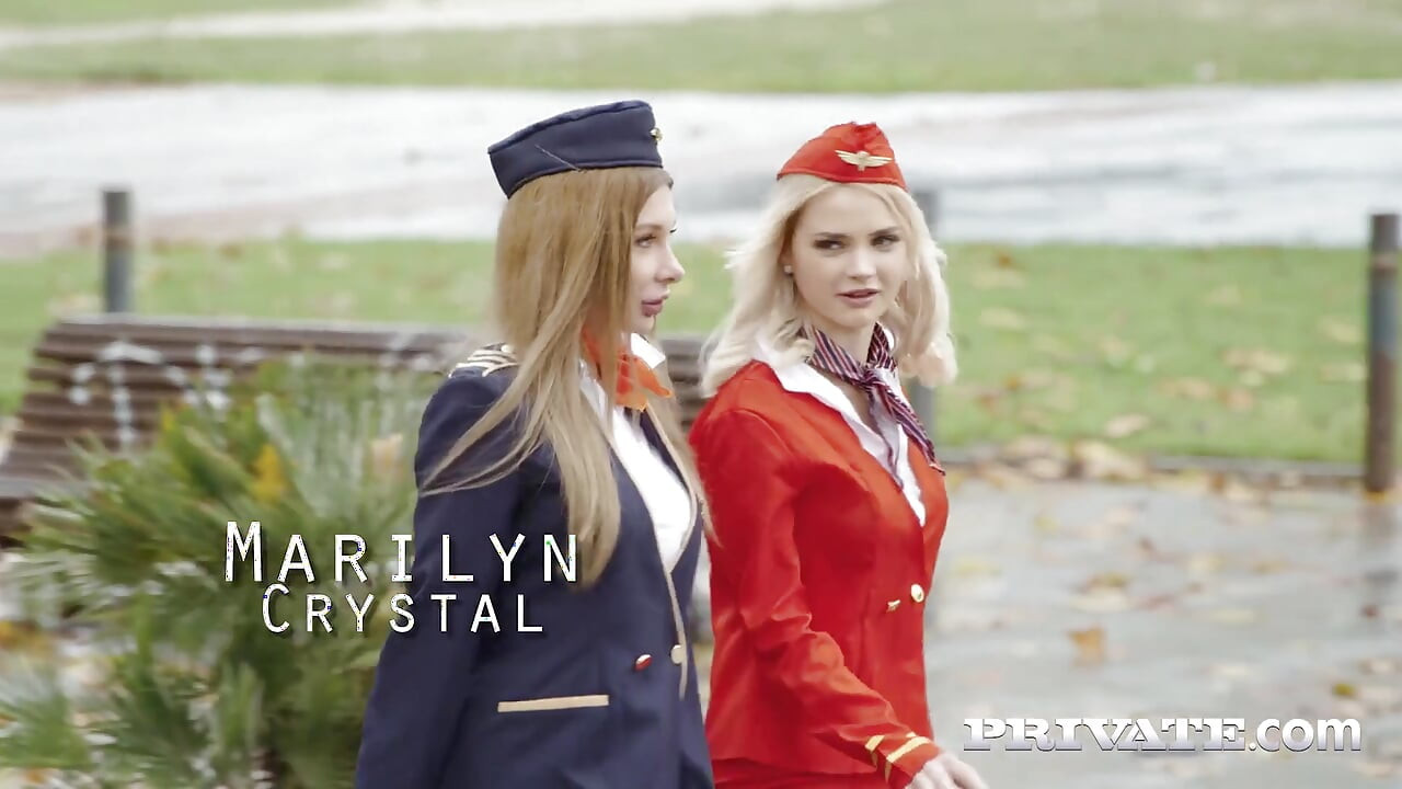 Lika Star และ Marilyn Crystal พนักงานต้อนรับบนเครื่องบินเย็ดดีกว่า
