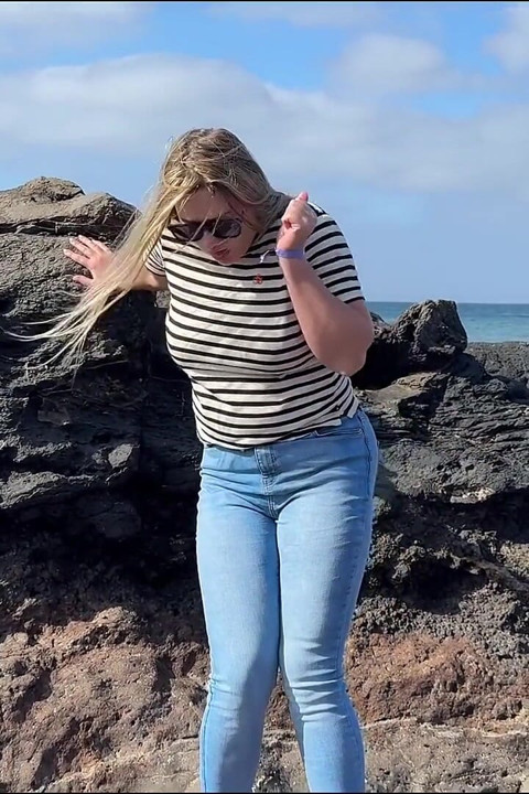 Another Beach Accident - Wet Jeans by the Shoreline