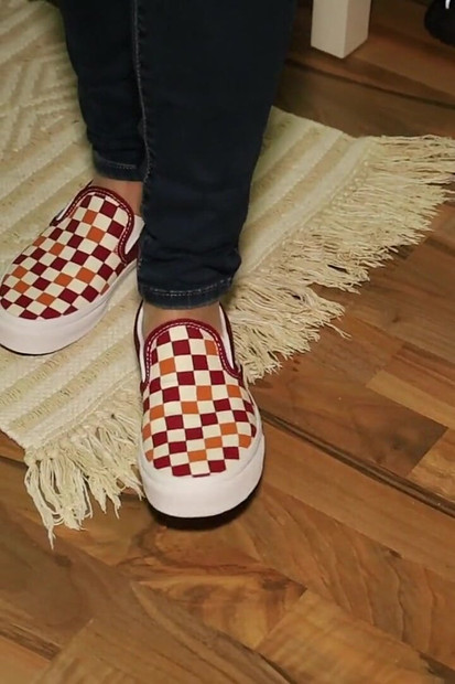 Jeans and Gold Two-strap Sandals - Nylon Feet Tease