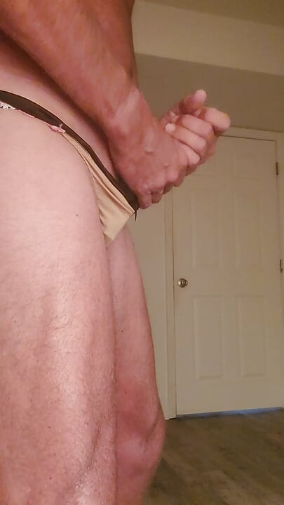 Cumming in my satin panties.