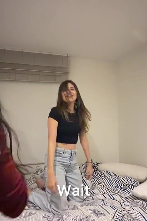 We Had Fun Playing in Bed to Jump
