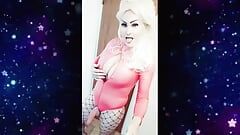 MissRose TS - Yummy Cummy Shemale - Versatile Mistress Rose Big Tits Blonde Horny Masturbation CUM Orgasm