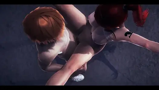 Fairy Tail Hentai - Erza Scarlet Blowjob and Fucked in a Warehouse - Japanese Asian Manga Anime Game Porn