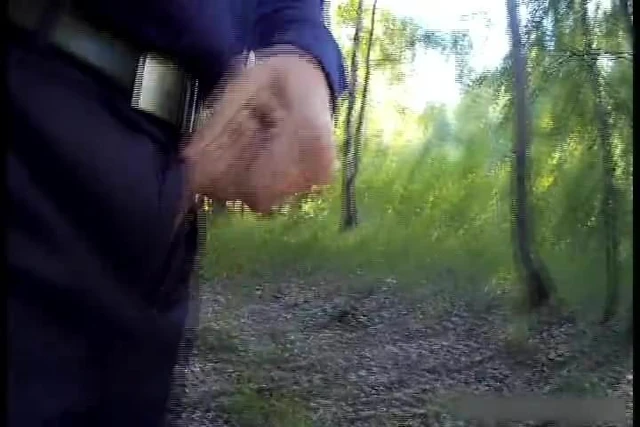 Wanking in park