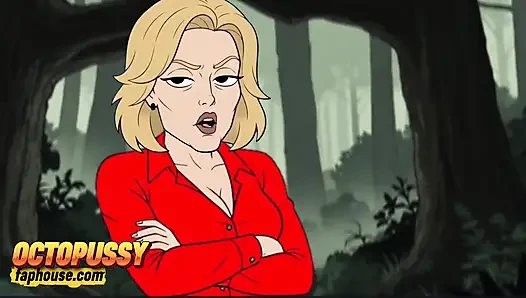 Jason evli orta yaşlı seksi kadın Skyler'ı sikiyor. Cartoon Parody