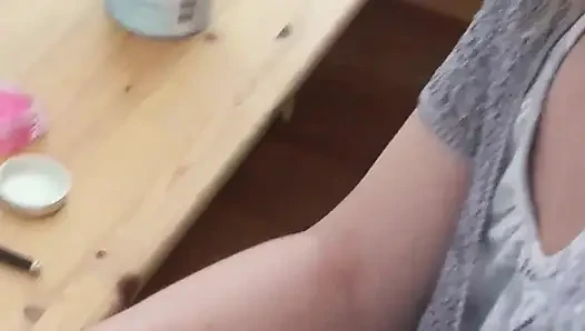 Make up and cleaning face