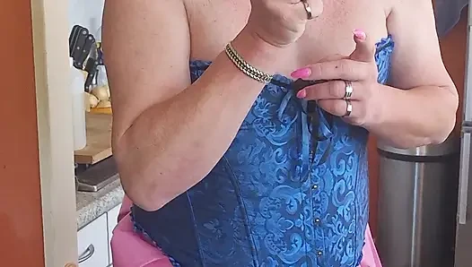 Enjoying my dildo and a cigarette