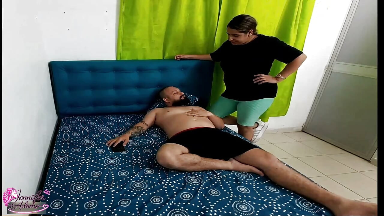 MY EMPLOYEE IS JEALOUS OF MY NEIGHBOR AND TELLS ME TO FUCK HER ALONE - PORN