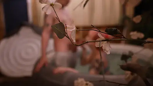 voyeur hot tub blowjob