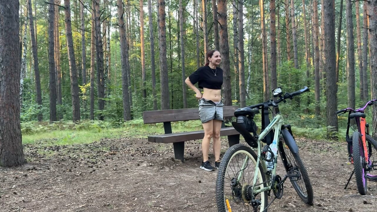 A bike ride in the park ended with anal creampie. That’s how we celebrated her birthday.