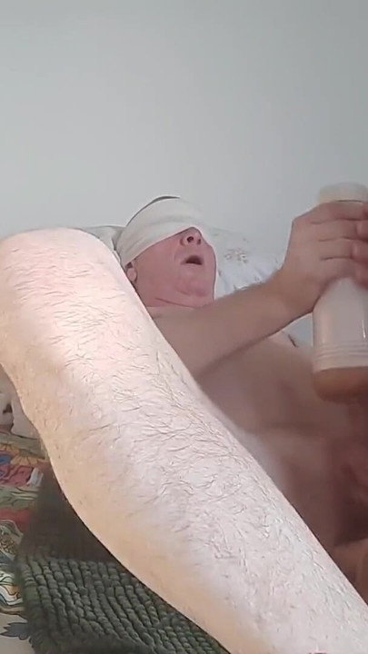 Strapon and Fleshlight till he cums. | Clip 2