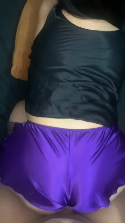 Doggy style in satin lingerie | Clip 1