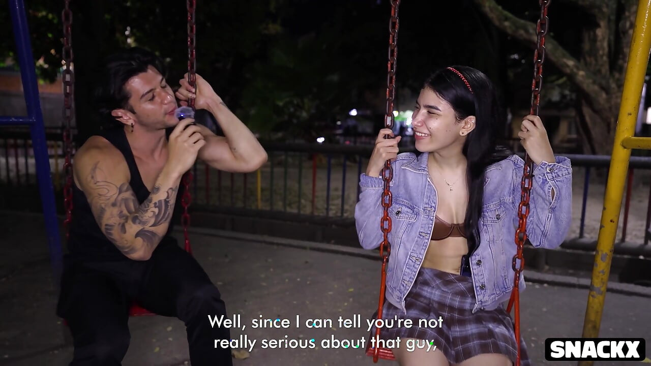 She Was Shy but Curious - Playground Interview Turns Into All-night Anal