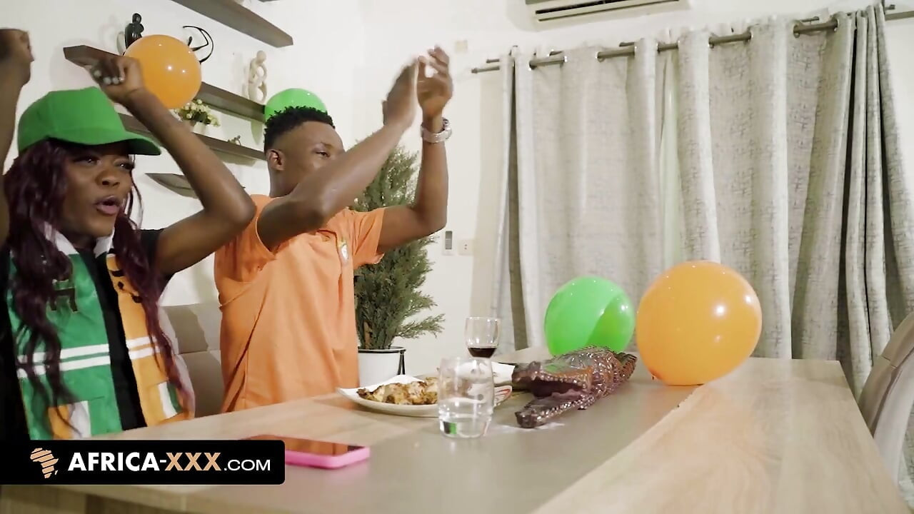 Célébrations après le match