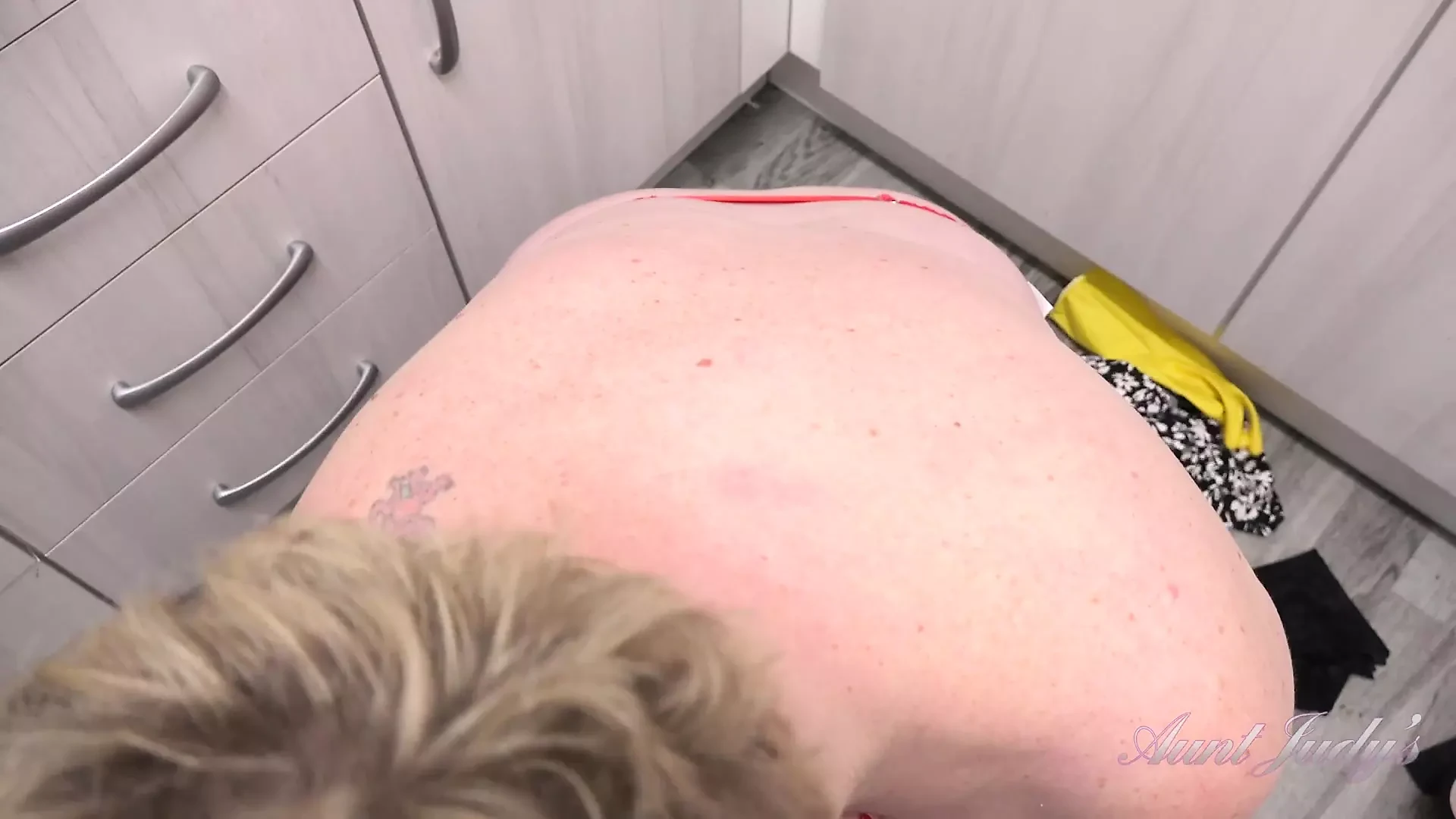 Auntjudys - Fucking Your Busty Mature Wife Chantelle Blue in the Kitchen (pov)