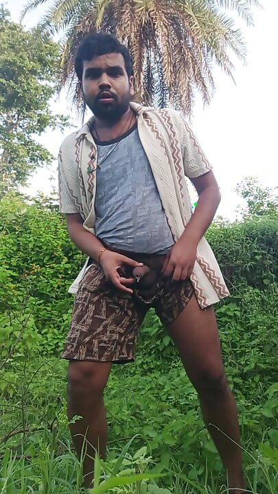 Suddenly in morning my cock feel very horny that's why I come to forest to alone fun
